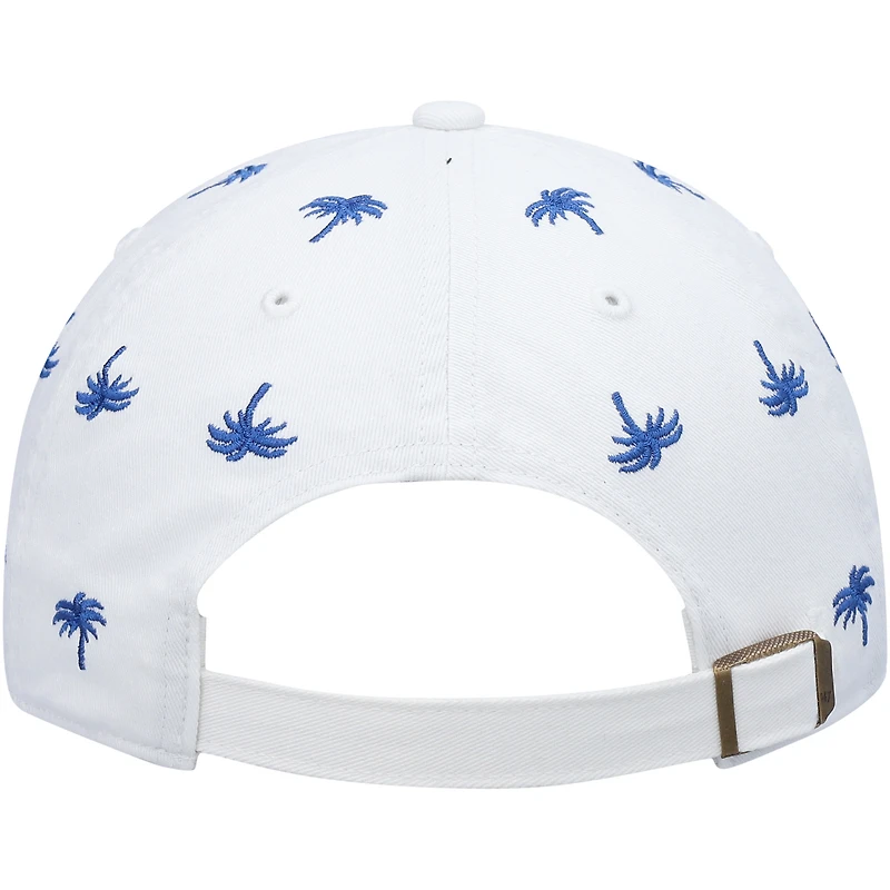 Women's '47 White Los Angeles Rams Confetti Clean Up Adjustable Hat