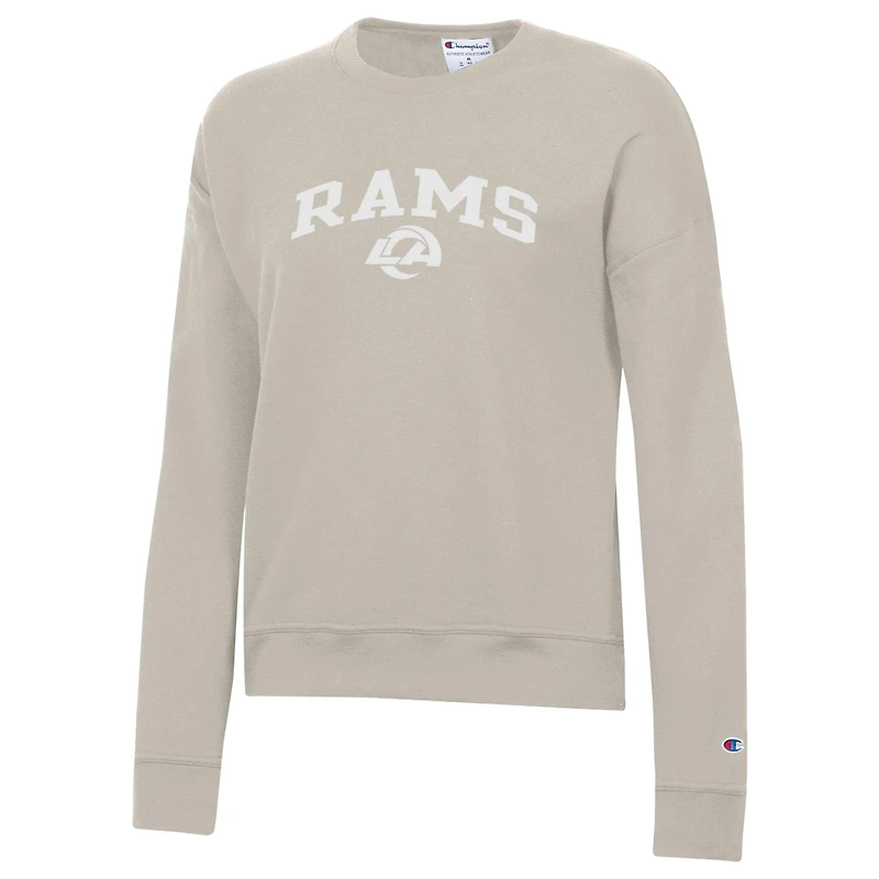 Women's Champion Bone Los Angeles Rams Powerblend Fleece Sweatshirt