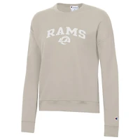 Women's Champion Bone Los Angeles Rams Powerblend Fleece Sweatshirt