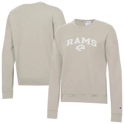 Sweat-shirt en polaire Powerblend Champion Bone pour femme, Los Angeles Rams