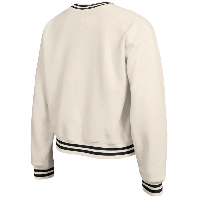 Sweat-shirt court en polaire tissée inversée Champion Bone Los Angeles Rams pour femme