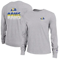 Women's Champion  Gray Los Angeles Rams Core Long-Sleeve T-Shirt