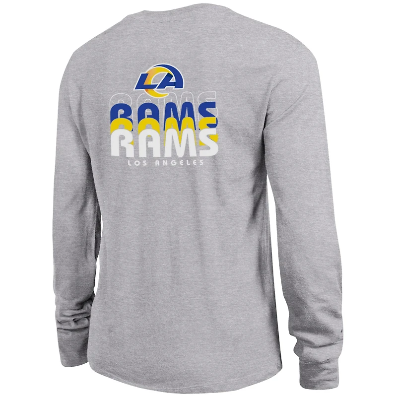 Women's Champion  Gray Los Angeles Rams Core Long-Sleeve T-Shirt
