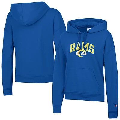 Women's Champion  Royal Los Angeles Rams Powerblend Hoodie