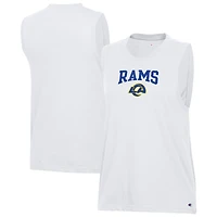Débardeur blanc Champion pour femmes, Los Angeles Rams.