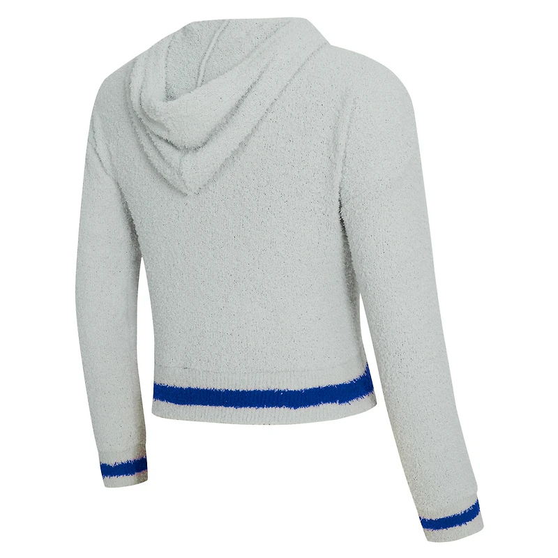 Ensemble sweat à capuche et short manches longues Whitley gris Los Angeles Rams pour femme Concepts Sport
