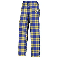 Ensemble de nuit Concepts Sport bleu marine/doré avec haut et pantalon à écusson Los Angeles Rams pour femme