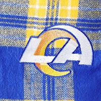 Ensemble de nuit Concepts Sport bleu marine/doré avec haut et pantalon à écusson Los Angeles Rams pour femme