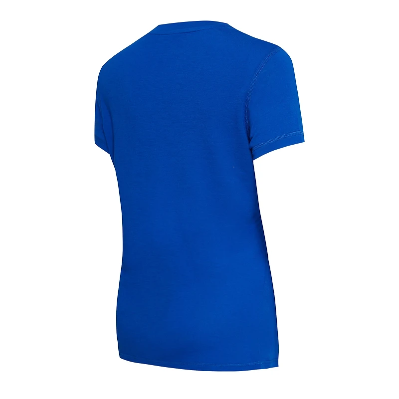 Ensemble de nuit Concepts Sport Royal/Gold Los Angeles Rams Arctic Top et pantalon en flanelle pour femme