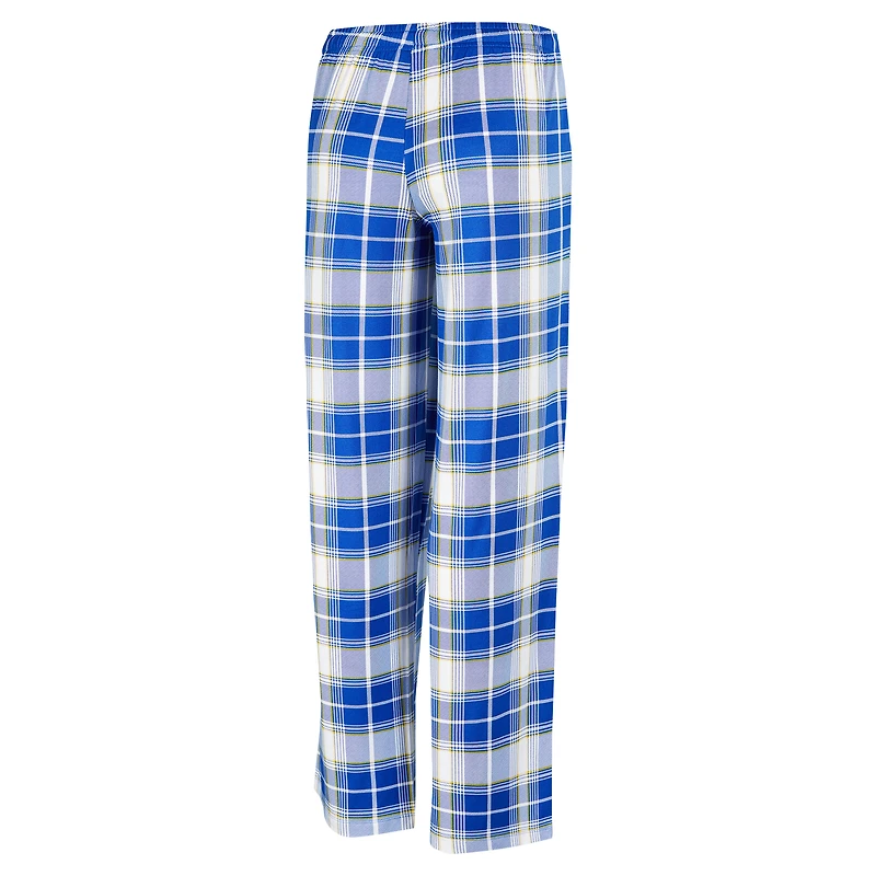 Pantalon en tricot à carreaux Ashford Sport Royal Los Angeles Rams pour femme