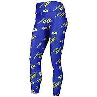 Women's Concepts Sport Royal Los Angeles Rams Breakthrough Allover Print Lounge Leggings