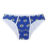 Concepts Sport Royal Los Angeles Rams Gauge Allover Print Culotte en tricot pour femme