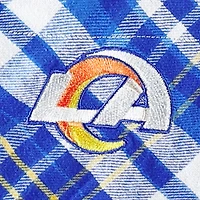 Chemise de nuit à carreaux et boutons pour femme Concepts Sport Royal Los Angeles Rams Mainstay