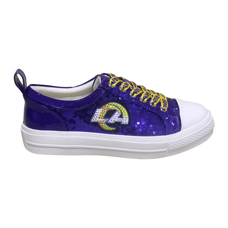 Baskets à paillettes Cuce Royal Los Angeles Rams Team pour femmes