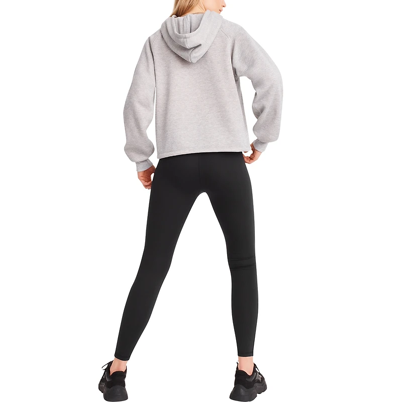 Sweat à capuche raglan DKNY Sport pour femmes, gris chiné, Los Angeles Rams Debbie Dolman