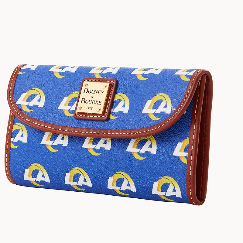 Women's Dooney & Bourke Los Angeles Rams Team Color Continental Clutch