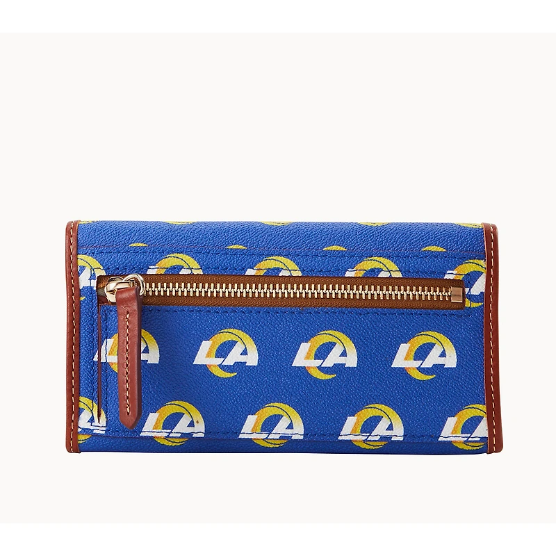 Women's Dooney & Bourke Los Angeles Rams Team Color Continental Clutch