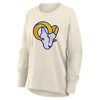 Women's Fanatics Cream Los Angeles Rams Dove Legacy Long Sleeve T-Shirt
