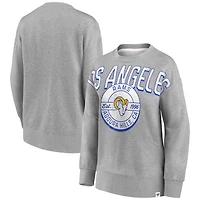 Sweat-shirt à enfiler tri-mélangé Fanatics pour femmes, gris chiné, Los Angeles Rams Jump Distribution