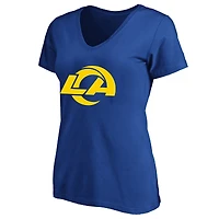 Women's Fanatics Myles Garrett Royal Los Angeles Rams Plus Name & Number V-Neck T-Shirt