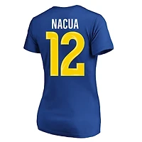 Women's Fanatics Puka Nacua Royal Los Angeles Rams Plus Name & Number V-Neck T-Shirt