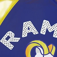 Women's G-III 4Her by Carl Banks Royal/Gold Los Angeles Rams Confetti Raglan Full-Zip Track Jacket