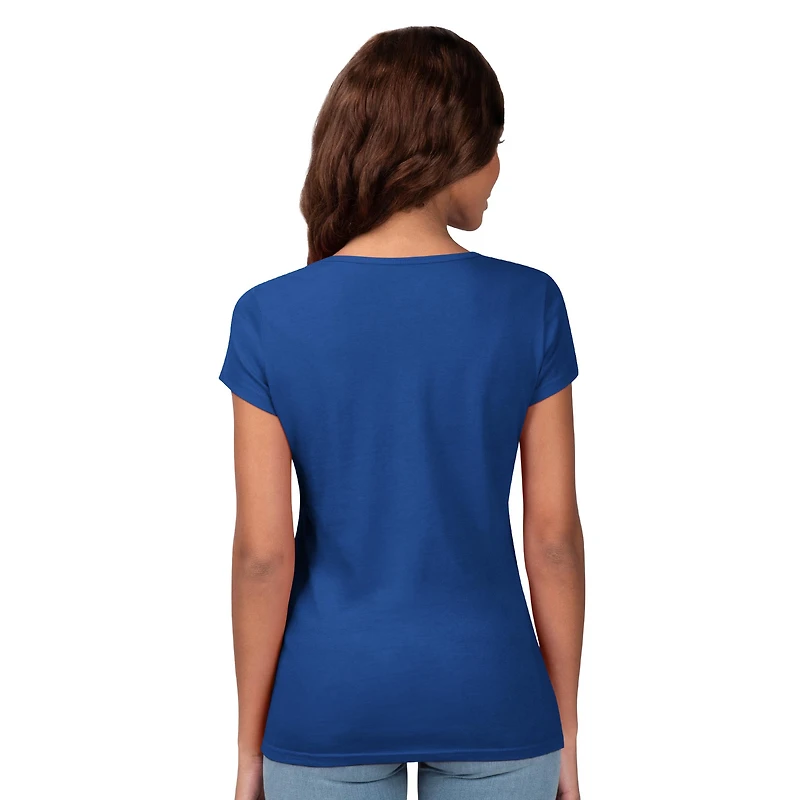 Women's G-III 4Her by Carl Banks Royal Los Angeles Rams Endzone T-Shirt