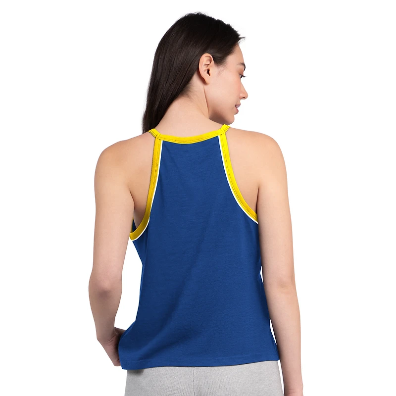 Women's G-III 4Her by Carl Banks White Los Angeles Rams Redemption Win Slub Tank Top