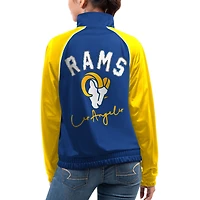 Women's G-III 4Her by Carl Banks Royal Los Angeles Rams Showup Fashion Dolman Full-Zip Track Jacket