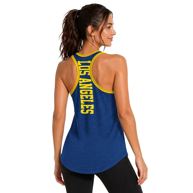 Women's G-III 4Her by Carl Banks Royal Los Angeles Rams Tater II Racerback Tank Top