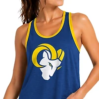 Women's G-III 4Her by Carl Banks Royal Los Angeles Rams Tater II Racerback Tank Top