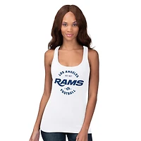 Débardeur blanc G-III 4Her pour femme, par Carl Banks, Los Angeles Rams, pré-saison
