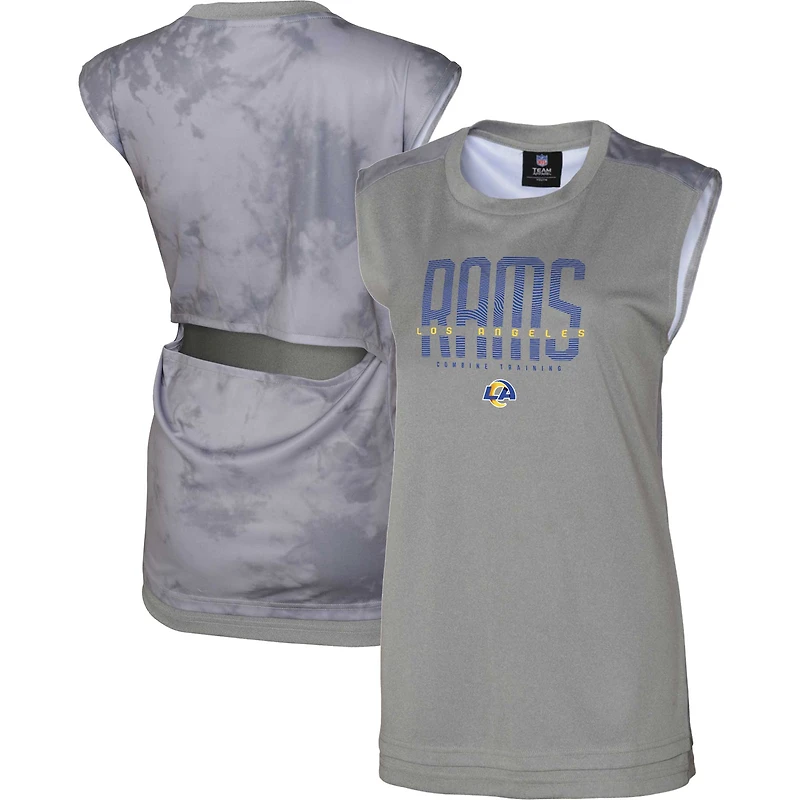 Débardeur Los Angeles Rams No Sweat gris pour femme