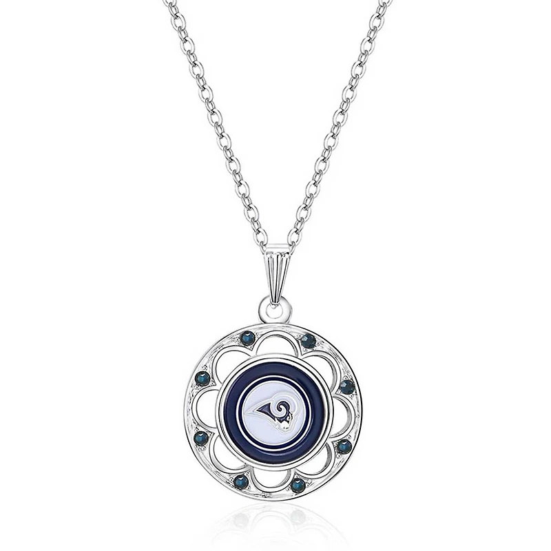 Women's Los Angeles Rams Circle Pendant Necklace