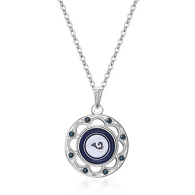 Women's Los Angeles Rams Circle Pendant Necklace