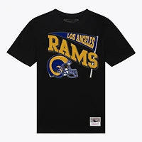 Women's Mitchell & Ness  Black Los Angeles Rams Team Dynamic Boyfriend T-Shirt