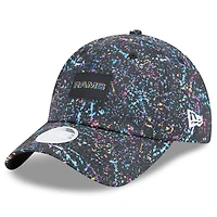 Casquette ajustable noire New Era Los Angeles Rams 2025 NFL Crucial Catch Pony Tail pour femme