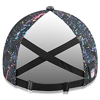 Casquette ajustable noire New Era Los Angeles Rams 2025 NFL Crucial Catch Pony Tail pour femme