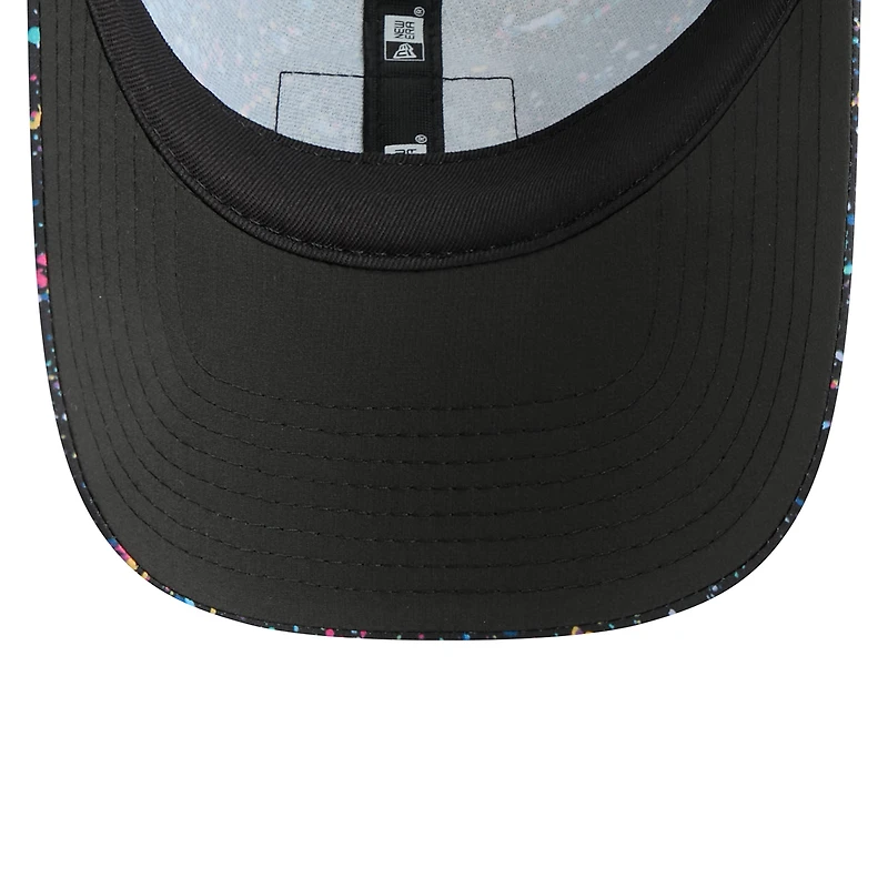 Casquette ajustable noire New Era Los Angeles Rams 2025 NFL Crucial Catch Pony Tail pour femme