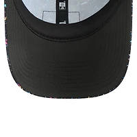 Casquette ajustable noire New Era Los Angeles Rams 2025 NFL Crucial Catch Pony Tail pour femme