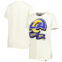 Women's New Era Cream Los Angeles Rams Chrome Sideline T-Shirt