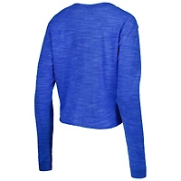 Women's New Era Royal Los Angeles Rams Crop Long Sleeve T-Shirt