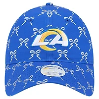 Women's New Era  Royal Los Angeles Rams Ribbon 9TWENTY Adjustable Hat