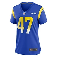 Maillot de match à domicile Nike Alex Ward Royal Los Angeles Rams pour femme
