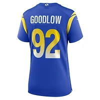 Maillot de match Nike Anthony Goodlow Royal Los Angeles Rams pour femme