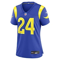 Women's Nike Blake Corum  Royal Los Angeles Rams Team Game Jersey