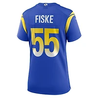 Maillot de match Nike Braden Fiske Royal Los Angeles Rams pour femme