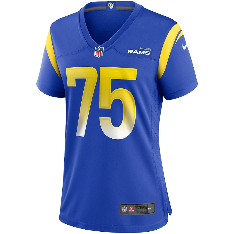Maillot de joueur retraité Nike Deacon Jones Royal Los Angeles Rams Game pour femme