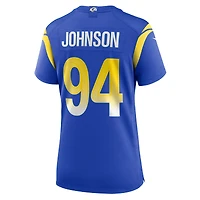 Women's Nike Desjuan Johnson Royal Los Angeles Rams Home Game Jersey