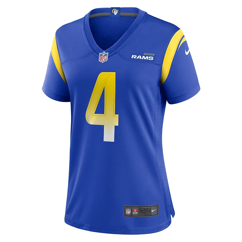 Maillot de match l'équipe Nike Dresser Winn Royal Los Angeles Rams pour femme